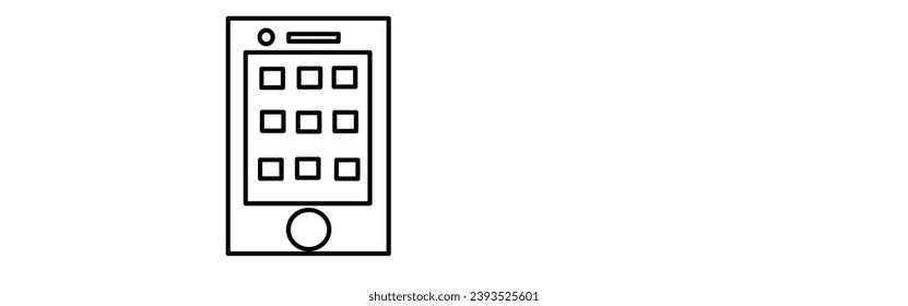 Touch screen smartphone at modern