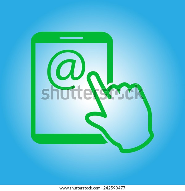 Touch Screen Tablet Pc Sign Icon Stock Vector Royalty Free 242590477 1544