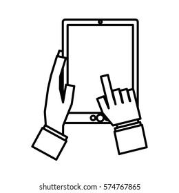 Touch screen technology icon vector illustration graphic design