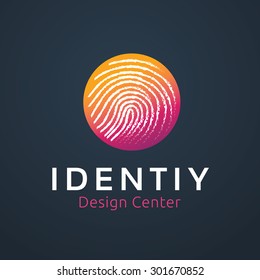 Touch screen technology logo template