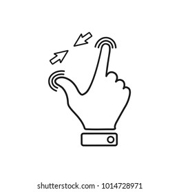 touch screen vector icon 