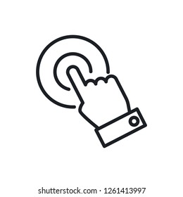 touch screen vector icon