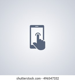 Touch screen vector icon 