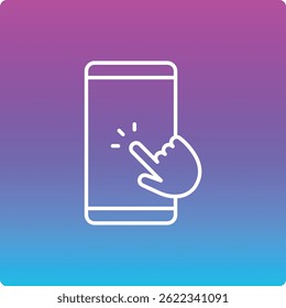 Touch Screen vector icon. Can be used for printing, mobile and web applications.