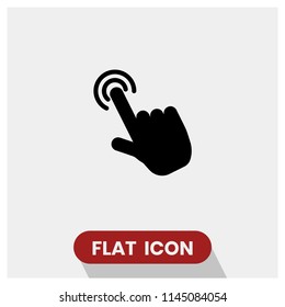 touch screen vector icon, smartphone display symbol. Modern, simple flat vector illustration for web site or mobile app.