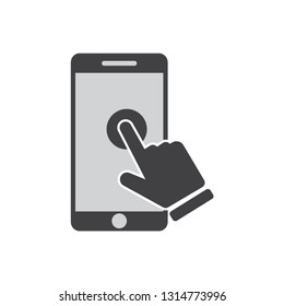 touch screen,icon vector for web,mobile and print 
