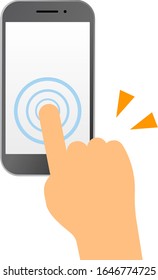 Pulse la pantalla del teléfono inteligente.