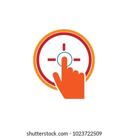 Touch Target Logo icon design