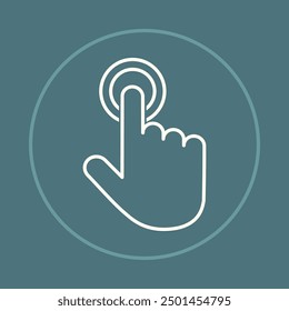 Touch trendy icon expert abstract beautiful vector illustration colorful artwork design.eps