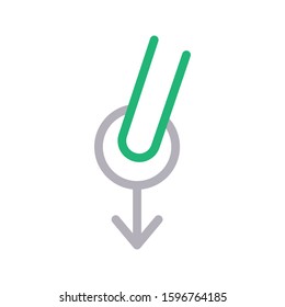 touch vector color line icon 