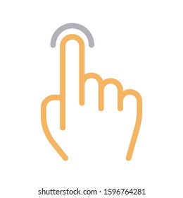 touch vector color line  icon 
