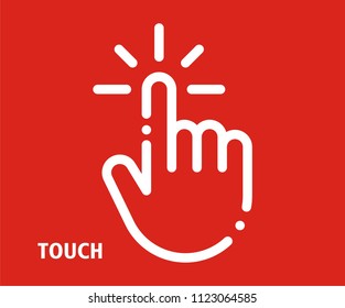 TOUCH VECTOR ICON 