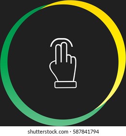 Touch vector  icon