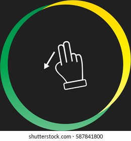 Touch vector  icon