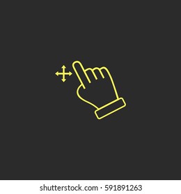 Touch vector  icon.