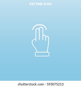 Touch vector  icon.