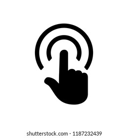 Touch vector icon for graphic and web design.