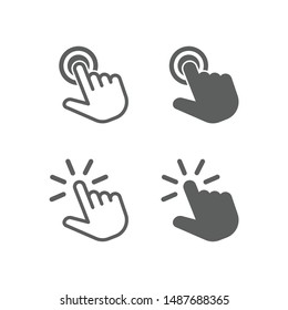 Touch vector icon for graphic and website design