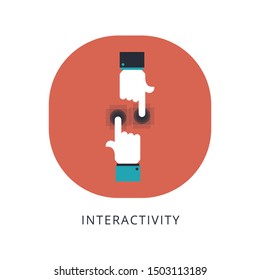 Touch vector icon. Illustration isolated on white background for graphic and web design.
