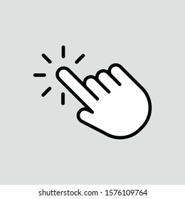 Touch vector icon. Illustration isolated for graphic and web design.