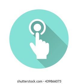 Touch vector icon. Illustration isolated for graphic and web design.