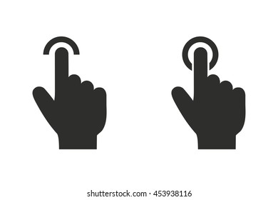 Touch vector icon. Illustration isolated on white background for graphic and web design.