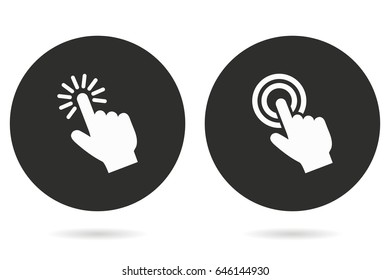 Touch vector icon. Illustration isolated for graphic and web design.
