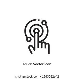 Touch vector icon illustration. Ui/Ux. Premium quality.