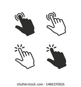 Touch vector icon set for graphic and web design