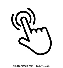 Touch vector icon set for graphic and web design.