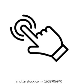 Touch vector icon set for graphic and web design.