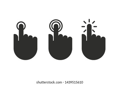 Touch vector icons set. illustration...graphic and web design