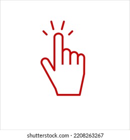 touch vector illustration icon symbol