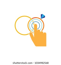 Touch Wedding Logo Icon Design