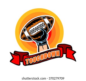 Touchdown Badge Comic Style