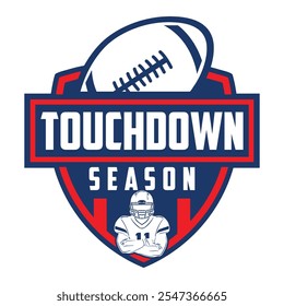 Touchdown Season Diseño de camiseta editable