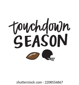 Touchdown Season Football Illustration Graphic