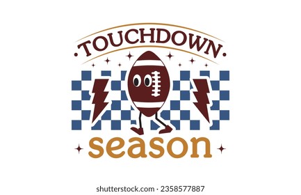 Touchdown season svg, Football SVG, Football T-shirt Design Template SVG Cut File Typography, Files for Cutting Cricut and Silhouette Cut svg File, Game Day eps, png svg