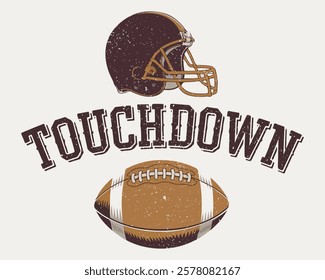 Touchdown sign t-shirt decoration .Touchdown Season Football EPS Design. American football T shirt design, Rugby T shirt design. The fantasy football champion, 