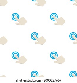 Touching Cursor Pattern Seamless Background Texture Repeat Wallpaper Geometric Vector