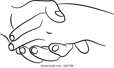 touching hands