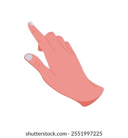 Touching Screen Hand Gesture Icon, Vector illustration