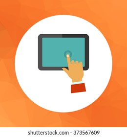Touching tablet display