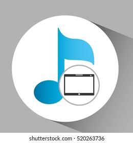touchpad digital music wireless vector illustration eps 10