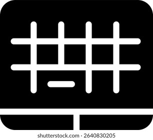 touchpad icon glyph style design