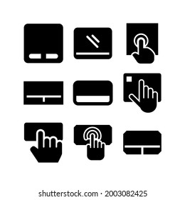 touchpad icon or logo isolated sign symbol vector illustration - Collection of high quality black style vector icons
