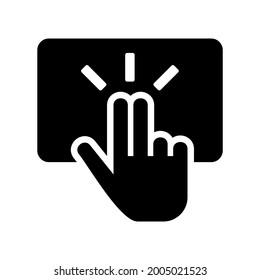 touchpad icon or logo isolated sign symbol vector illustration - high quality black style vector icons