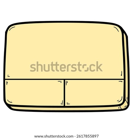 touchpad illustration hand drawn isolated vector
