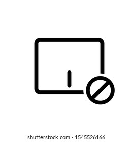 Touchpad Symbol Icon Vector Illustration