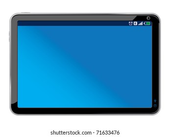 touchpad or tablet pc isolated on white - Original design